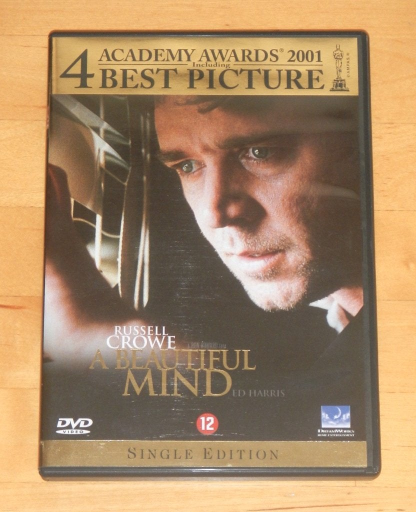 dvd - A Beautiful Mind, Alle leeftijden, Ophalen of Verzenden, Zo goed als nieuw