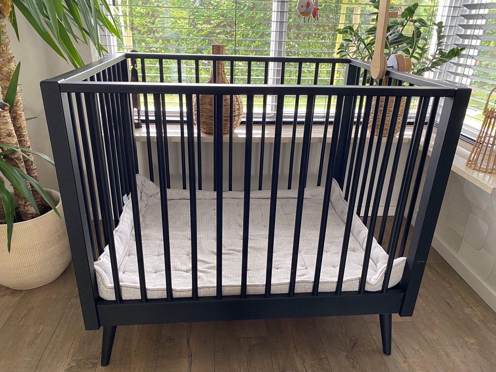 Zwarte vierkante box incl little Dutch boxkleed en opbergzak, Kinderen en Baby's, Boxen, Ophalen, Gebruikt, Vierkant, In hoogte verstelbaar