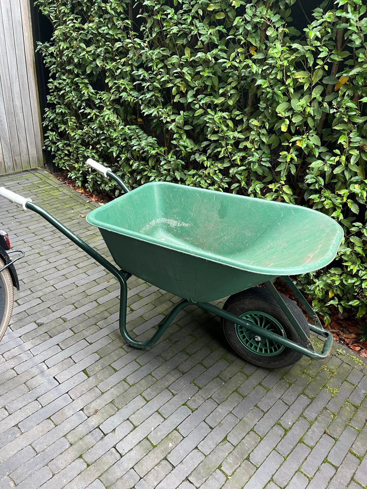 Groene kruiwagen - Fort, Ophalen, Gebruikt, Handmatig, Eenwielig