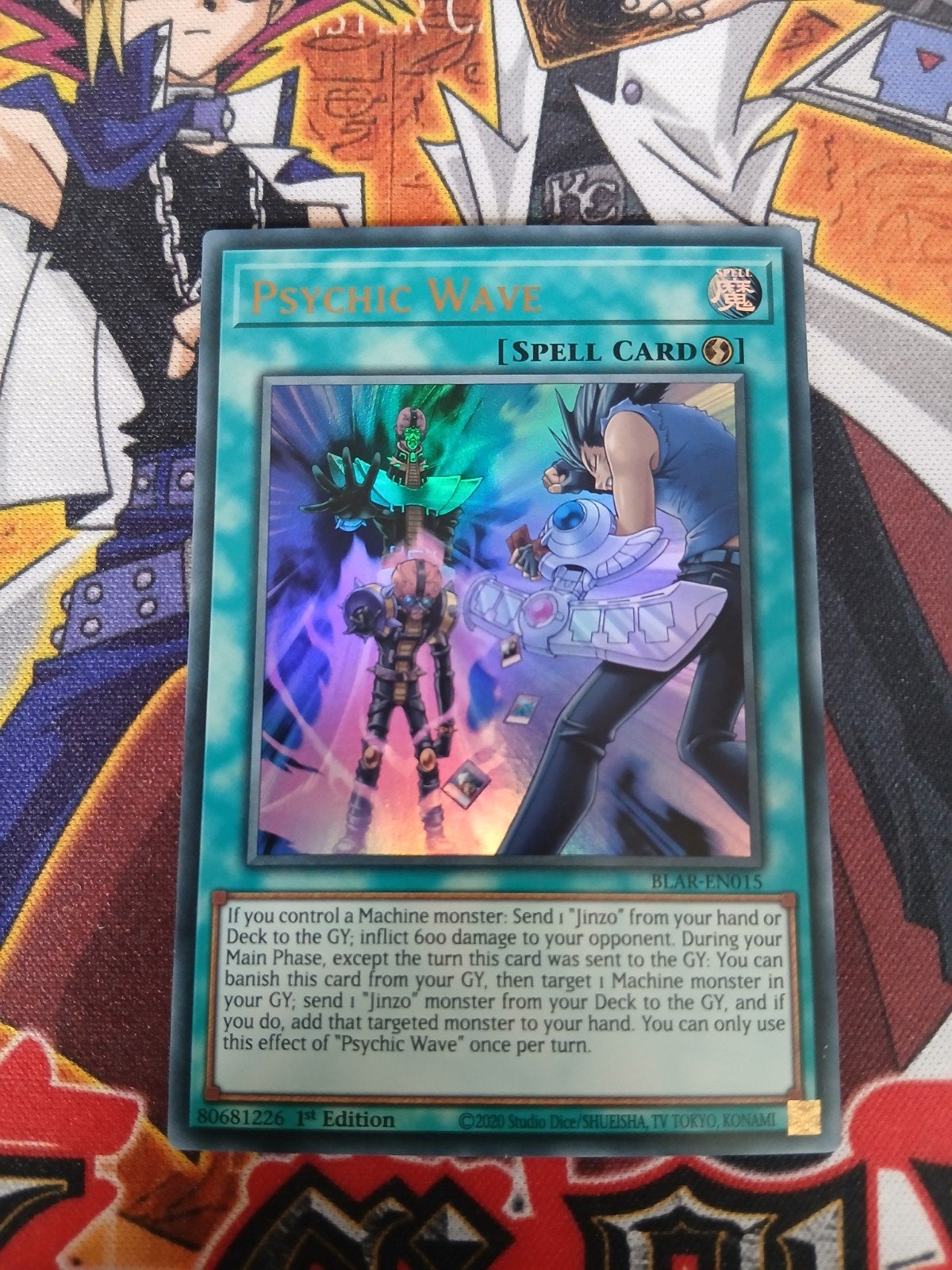 Psychic Wave - Ultra Rare BLAR - Yu-Gi-Oh, Ophalen, Zo goed als nieuw, Foil