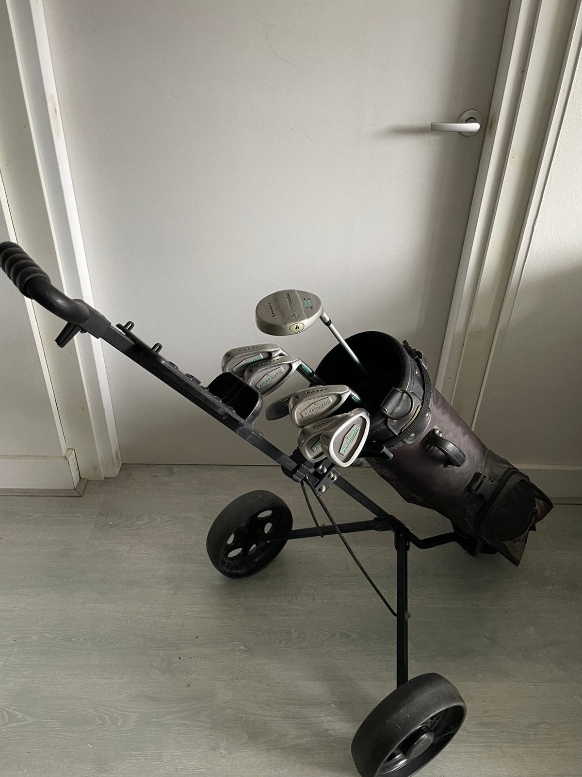 Dames GOLFSET met tas en trolley,, rechtshandig, Ophalen, Zo goed als nieuw, Set