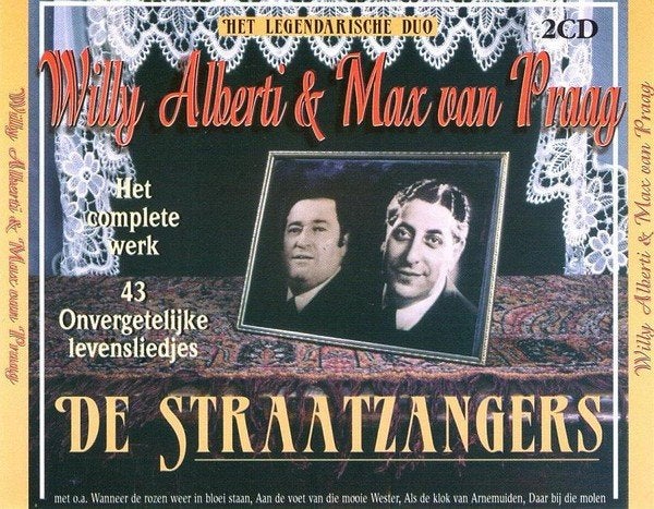 Willy Alberti & Max van Praag - De Straatzangers (2CD), Inclusief boekje, Ophalen of Verzenden, Zo goed als nieuw, Levenslied of Smartlap