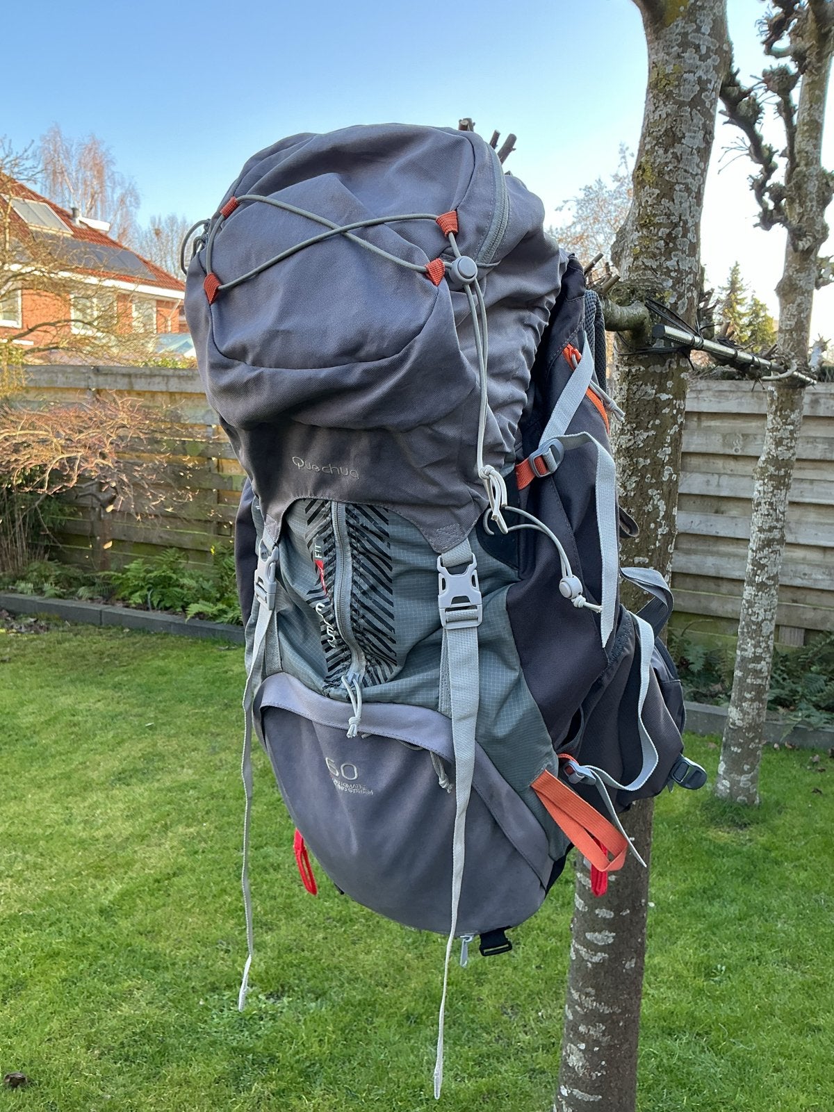 Quechua Forclaz 60 liter rugzak - Ideaal voor trekking, Ophalen, Gebruikt, Rugzak