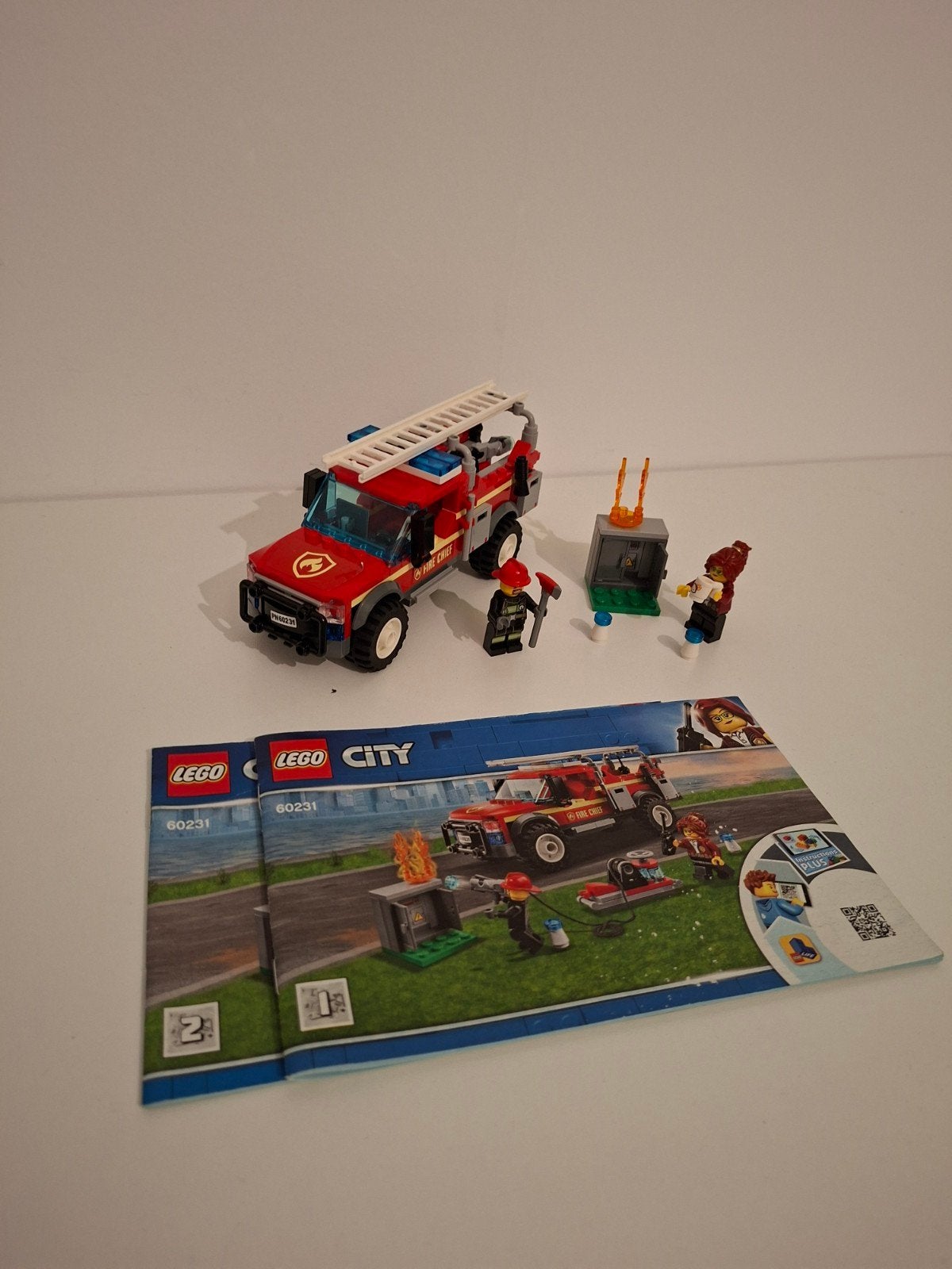 Lego city brandweer auto 60231 compleet met boekjes, Kinderen en Baby's, Speelgoed | Duplo en Lego, City, Lego, Ophalen of Verzenden