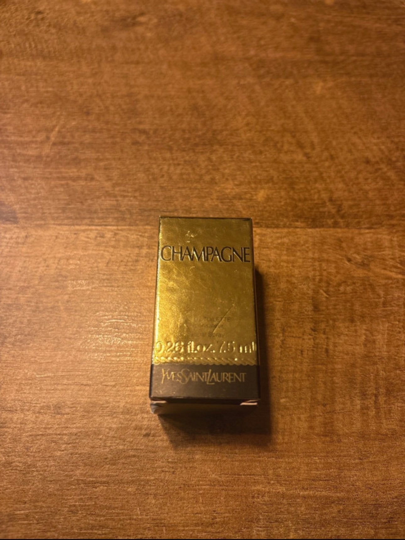Yves Saint Laurent Champagne – vintage miniatuur 7,5 ml, Ophalen of Verzenden, Nieuw, Miniatuur, Gevuld