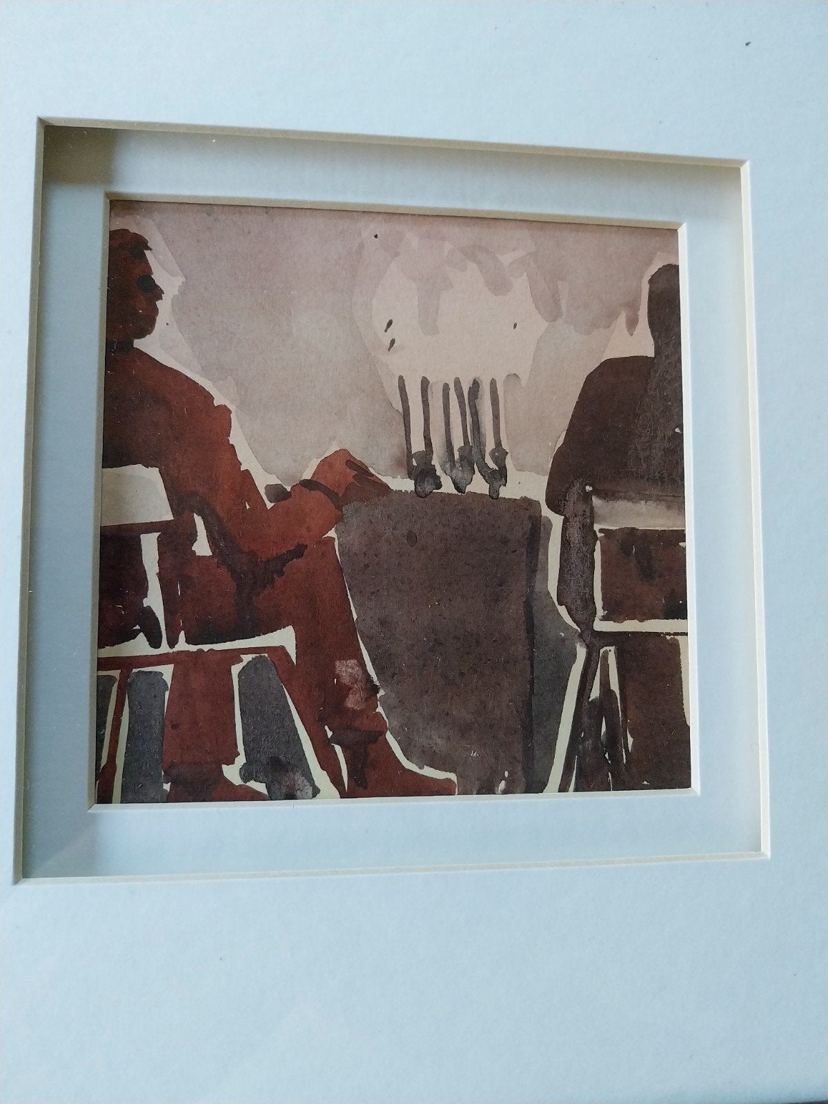 Originele aquarel " de nazit"...., Ophalen of Verzenden