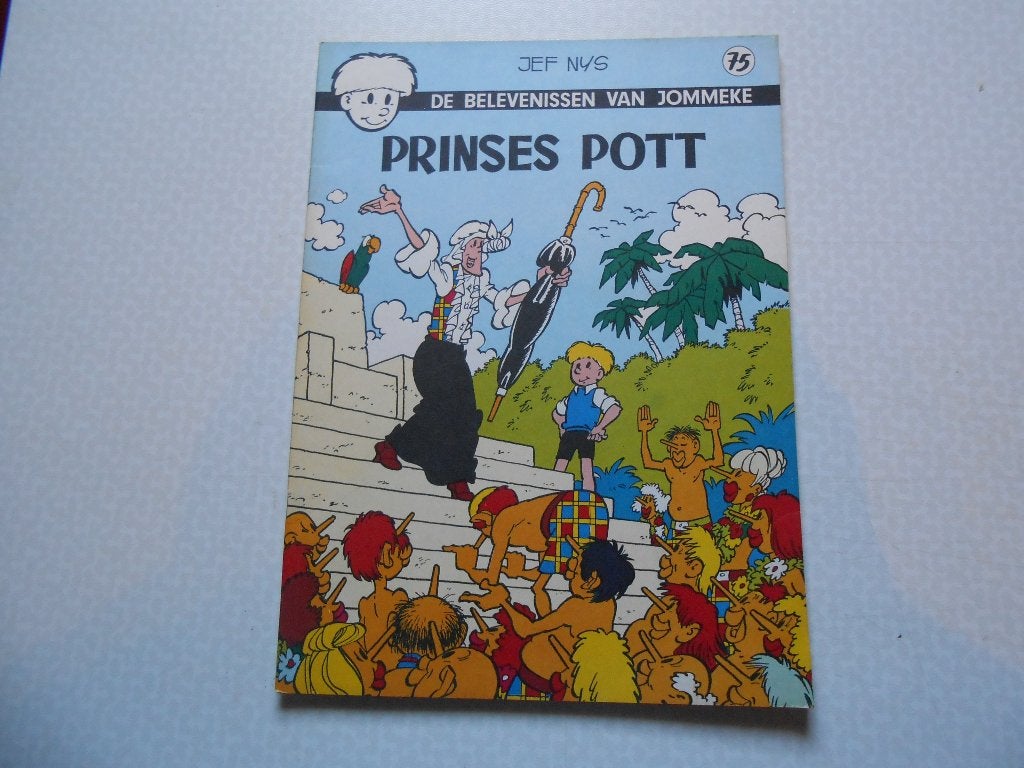 Jommeke 75 Prinses Pott 1976 1 ste druk., Boeken, Jef Nys, Eén stripboek, Ophalen of Verzenden, Zo goed als nieuw