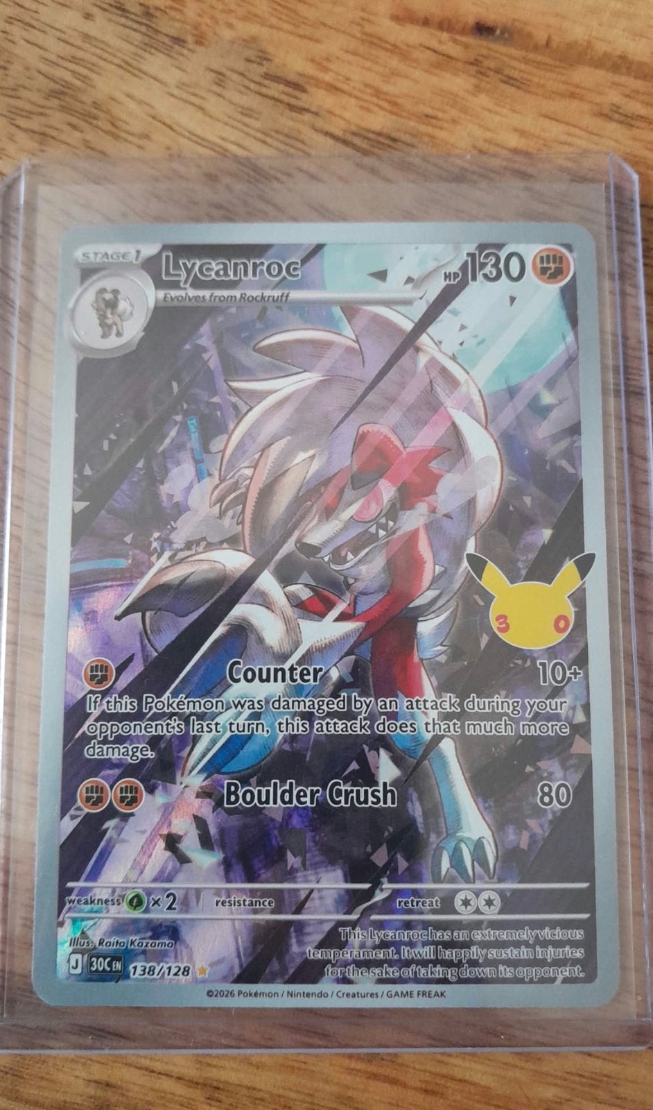 Lycanroc 138/128 30th, Ophalen of Verzenden