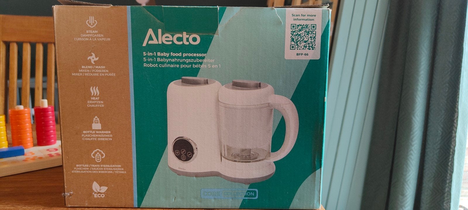 Alecto foodprocessor 5-in-1 NIEUW IN DOOS, Kinderen en Baby's, Babyvoeding en Toebehoren, Ophalen