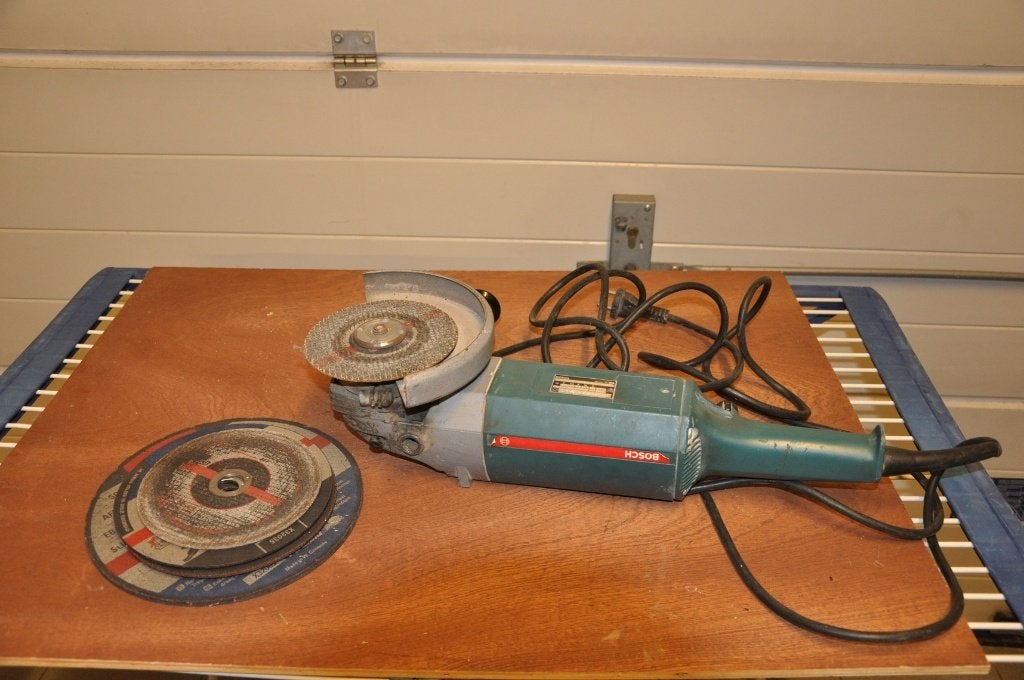 Bosch Haakse Slijper 0601 321 403 met Slijpschijven, Ophalen, Gebruikt, 1000 watt of meer, Haakse handslijpmachine