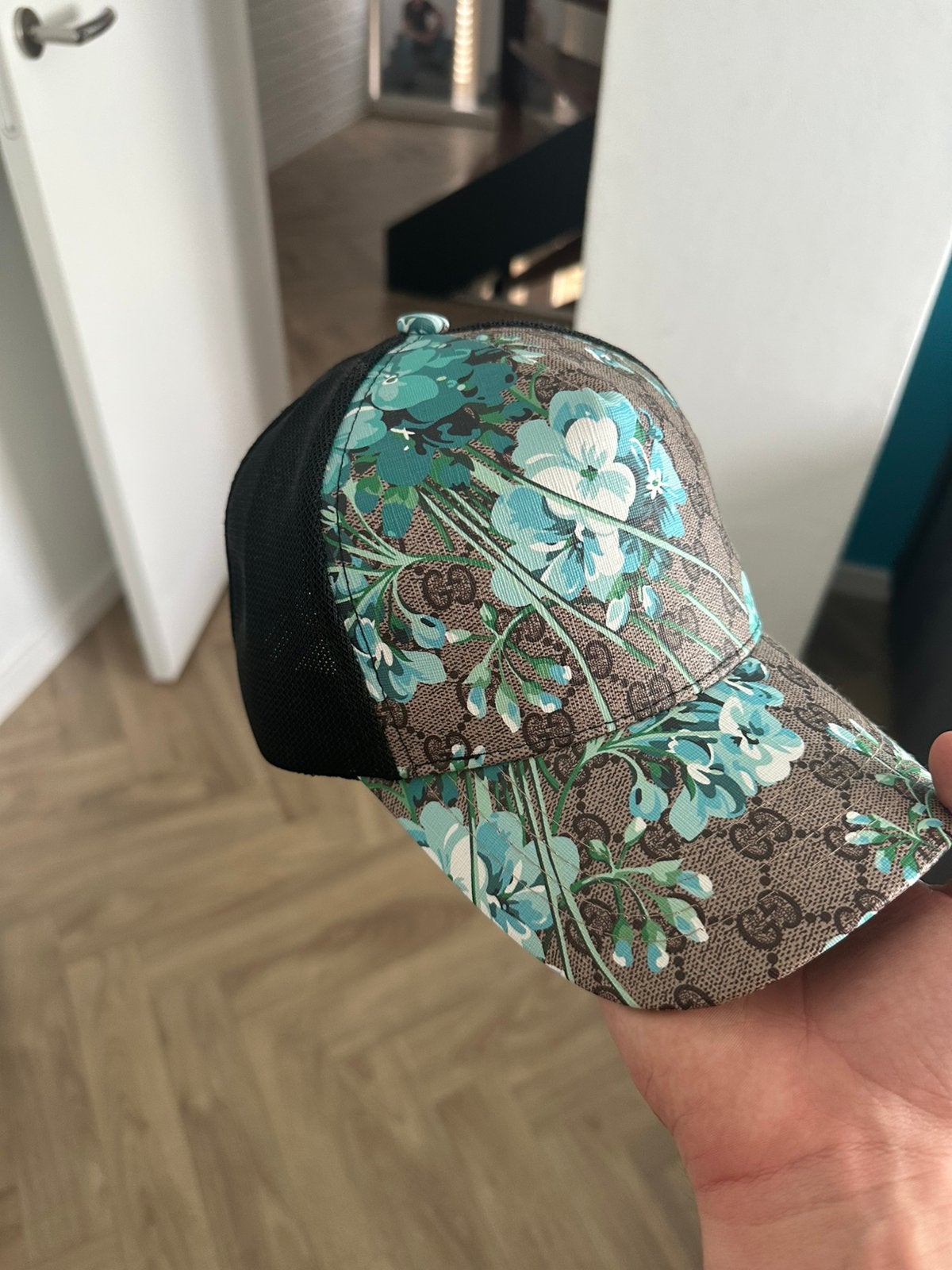 Gucci pet blauwe bloemetjes, Kleding | Heren, Ophalen of Verzenden, Zo goed als nieuw
