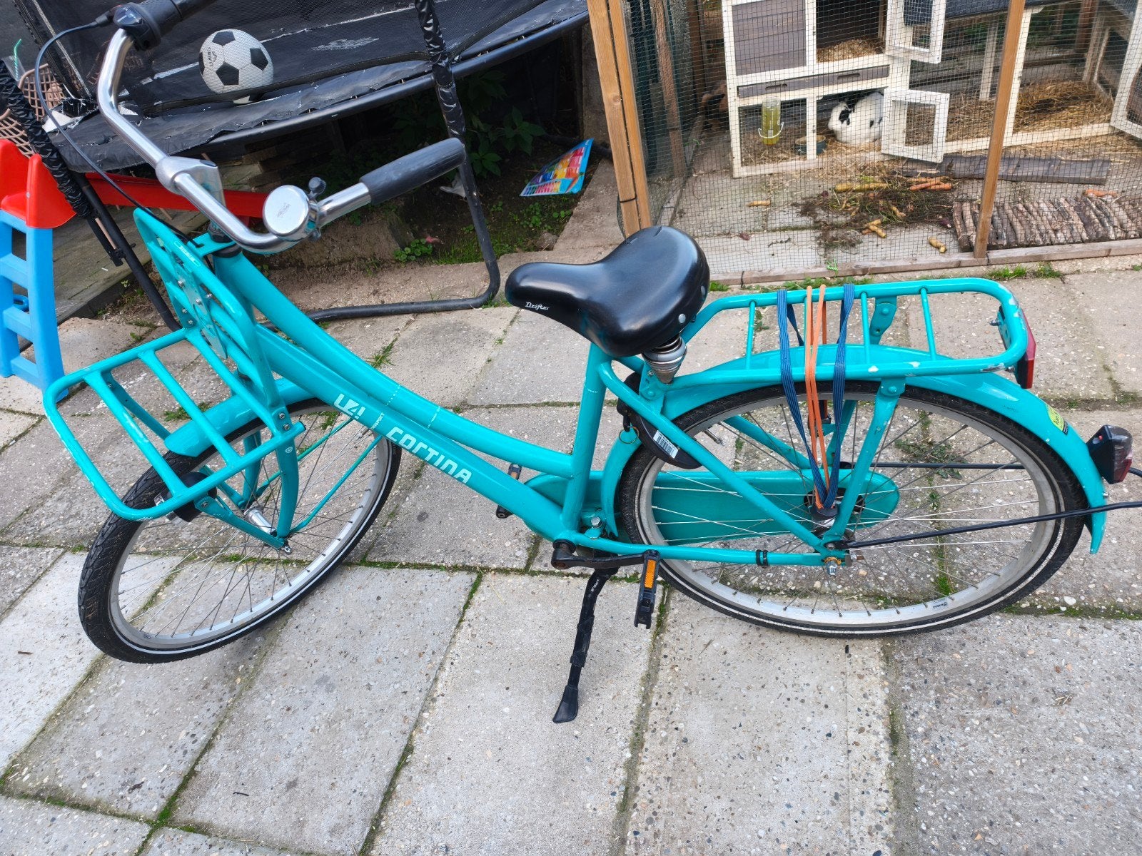 Cortina U4 Transportfiets - Turquoise, Ophalen, Terugtraprem, 50 tot 53 cm, Gebruikt