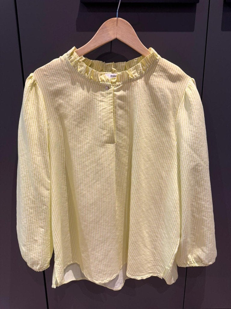 Nieuwe gestreepte blouse Anna - Geel (maat 44-46), Anna, Geel, Maat 46/48 (XL) of groter, Nieuw