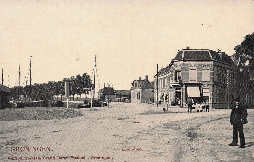 702-396-001 Groningen Hoendiep, Verzenden, Voor 1920, Groningen