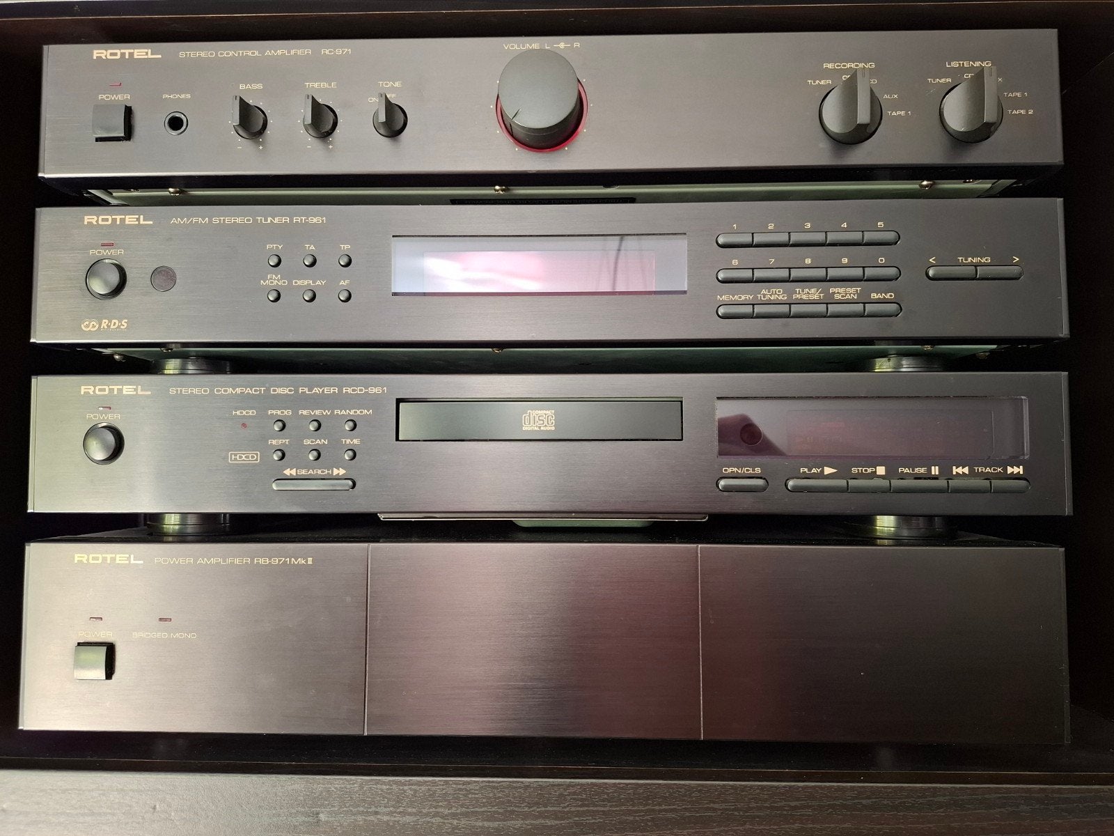 Complete Rotel hifi set incl chario speakers, Ophalen, Gebruikt, Speakers, Overige merken