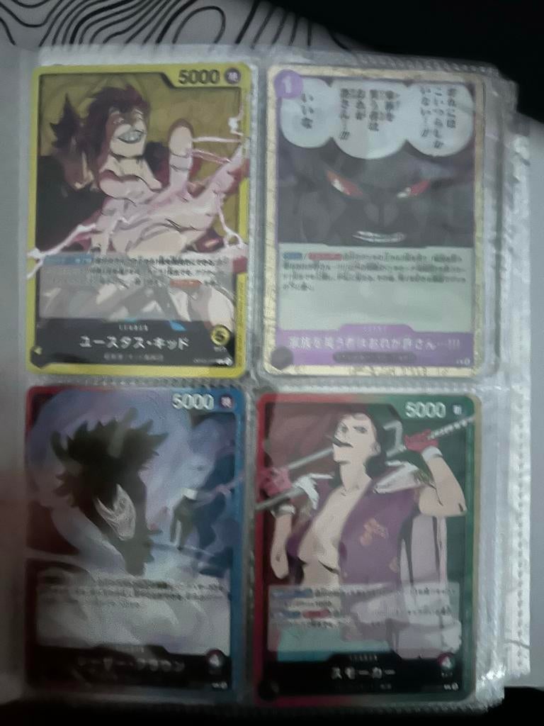 One Piece OP10 kaarten jp + binder, Hobby en Vrije tijd, Verzamelkaartspellen | Magic the Gathering, Ophalen, Zo goed als nieuw