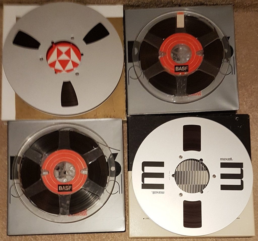 4 x reel to reel Maxell & Basf, Audio, Tv en Foto, Bandrecorders, Verzenden, Bandrecorder