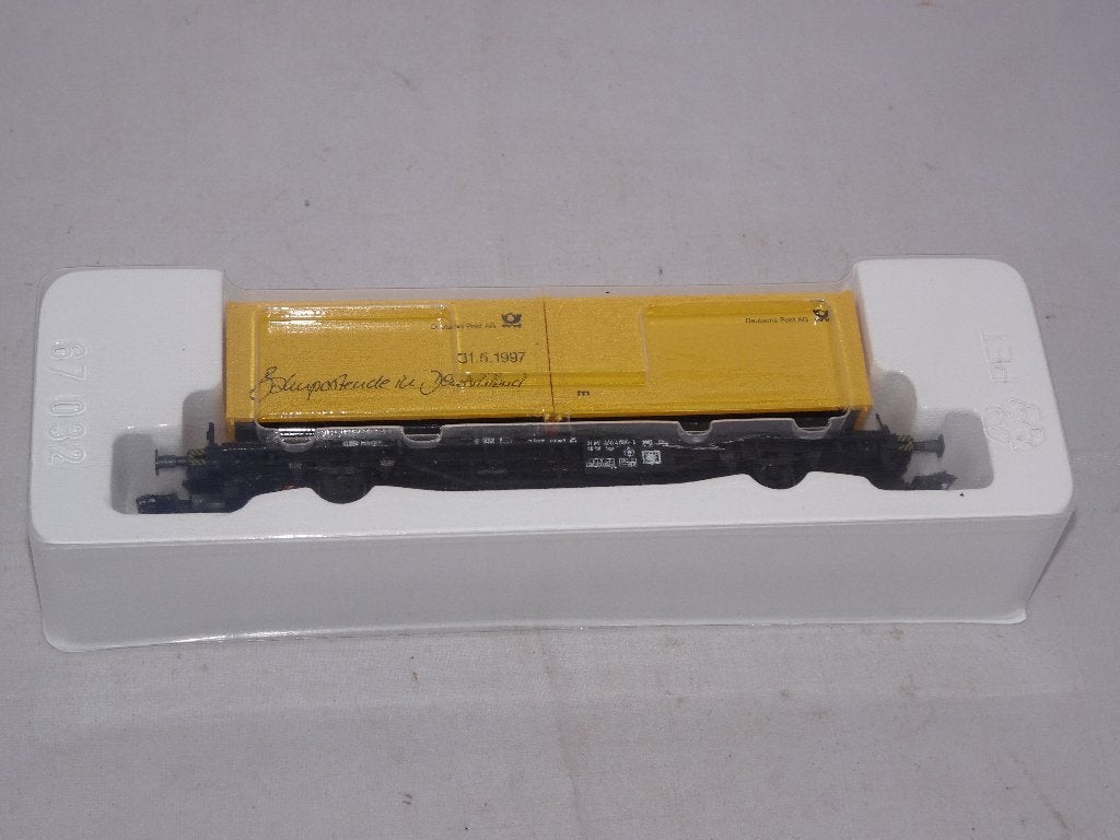 Marklin 62-01 Deutsche Post containerwagon DB NIEUW(#852), Wisselstroom, Ophalen of Verzenden, Märklin, Nieuw