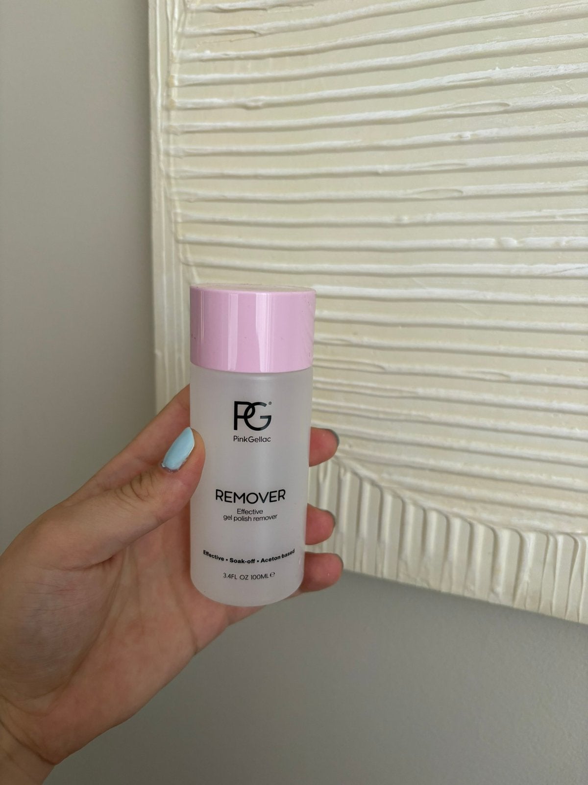 Nieuw flesje remover pink gellac, Ophalen of Verzenden, Nieuw, Handen en Nagels