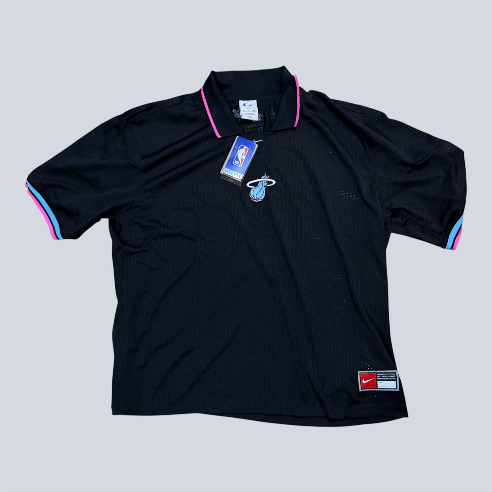 Nike NBA Miami Heat baseball shirt maat XXL basketball heren, Ophalen of Verzenden, Nieuw, Kleding