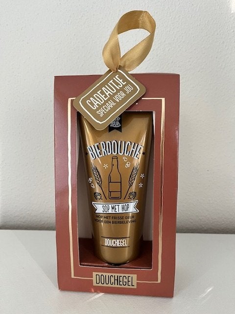 Douchegel Bierdouche in cadeauverpakking Nieuw!, Sieraden, Tassen en Uiterlijk, Ophalen of Verzenden, Nieuw, Bad & Douche