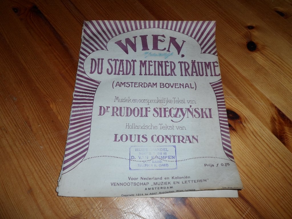 Wien du stadt meiner traume - r. Sieczynski / martin uhl, Zang, Gebruikt, Ophalen of Verzenden, Artiest of Componist