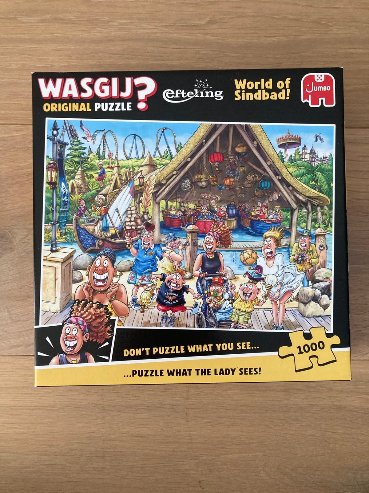 Wasgij Efteling 1000 st, Ophalen of Verzenden, 500 t/m 1500 stukjes, Zo goed als nieuw