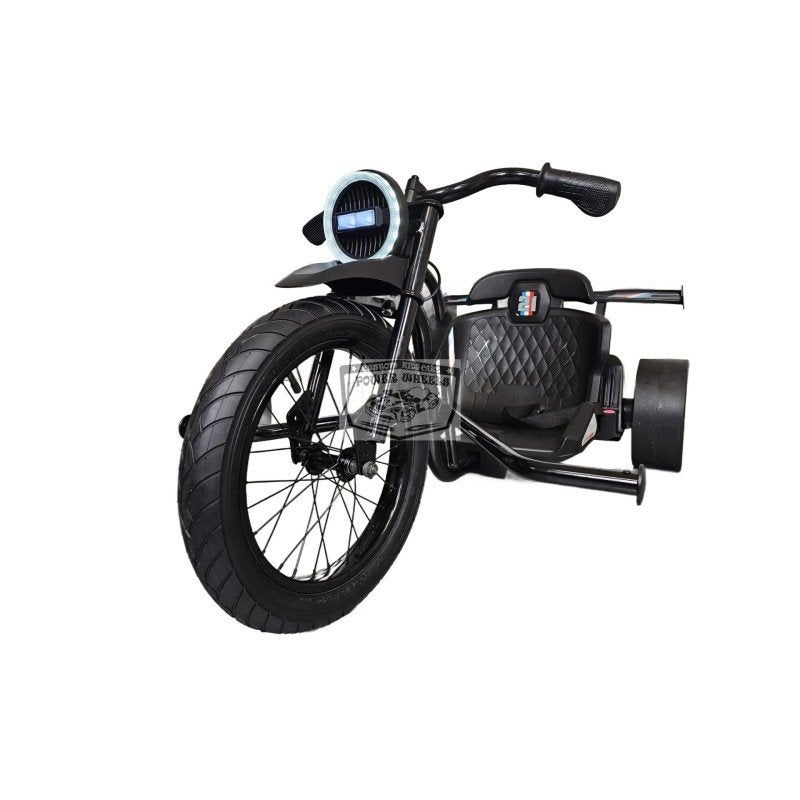 Elektrische kinder drift trike 24 volt zwart Amsterdam, Power wheels elektrische kinderauto amsterdam, Nieuw, Info@power-wheels.nl