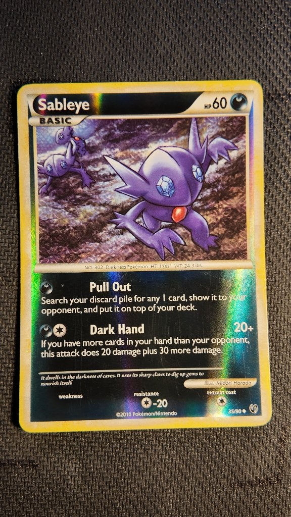 Sableye 35 HS—Undaunted | Pokemon kaart, Ophalen, Zo goed als nieuw, Losse kaart, Foil