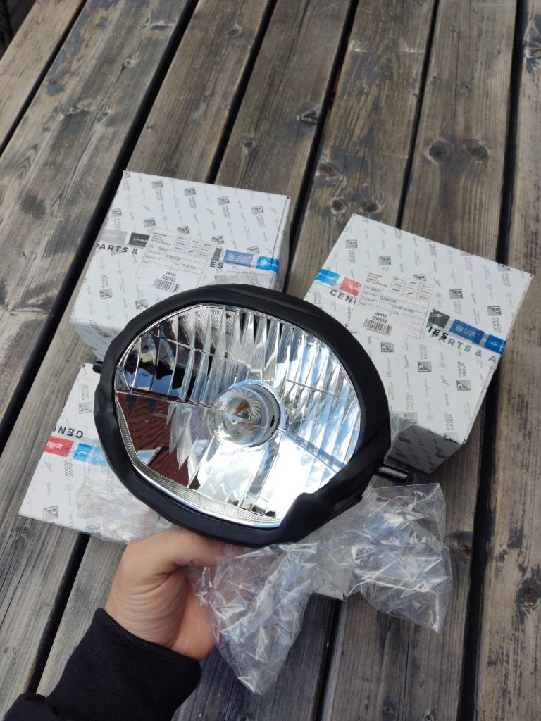 UITVERKOOP! Koplamp / reflector Piaggio Zip origineel NIEUW, Info@jynkx.com, Nieuw, Ophalen of Verzenden, Piazza 99