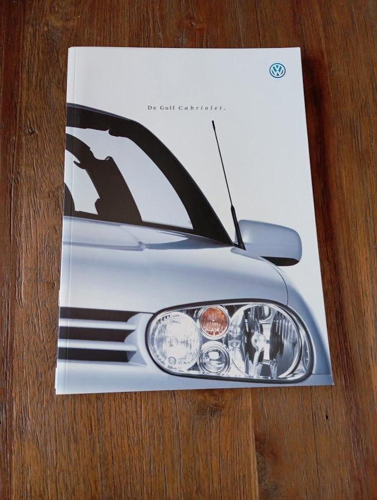 VW De Golf Cabriolet + Prijslijst  11 / 2000  68 pag., Verzenden, Zo goed als nieuw, Volkswagen