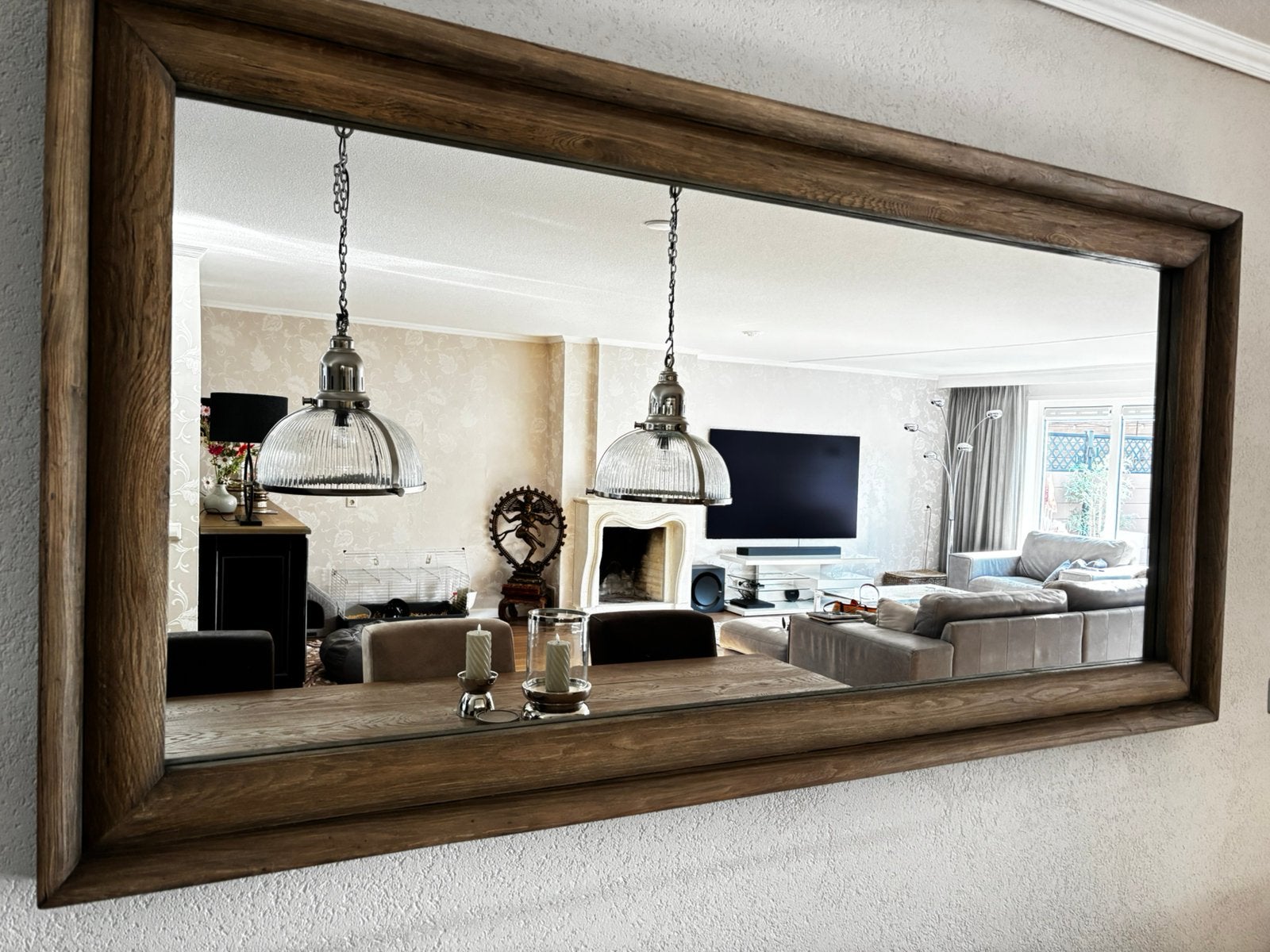 Rivièra Maison Espartar Spiegel -ZGAN - 100x200 cm, Huis en Inrichting, Ophalen, Zo goed als nieuw, 75 tot 100 cm, 150 tot 200 cm