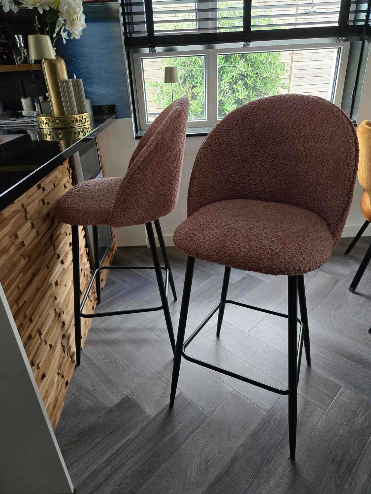 2x barkrukken, Huis en Inrichting, 2 krukken, Ophalen, Zo goed als nieuw, 60 tot 90 cm