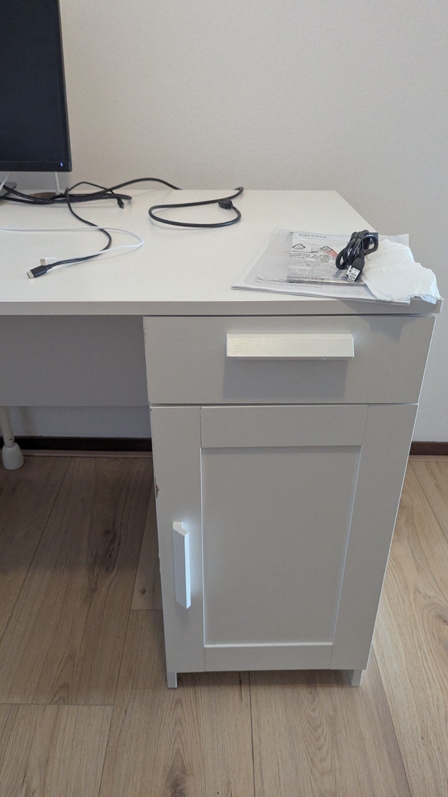 IKEA Thuiswerk Bureau met Opbergruimte - 60x100 cm, Huis en Inrichting, Bureaus, Ophalen, Met lades, Gebruikt, IKEA