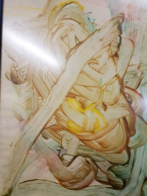 schilderij abstract, Ophalen of Verzenden, 'T Olde Gre-j, Info@toldegrej.nl, Endepoelstraat 20f Didam