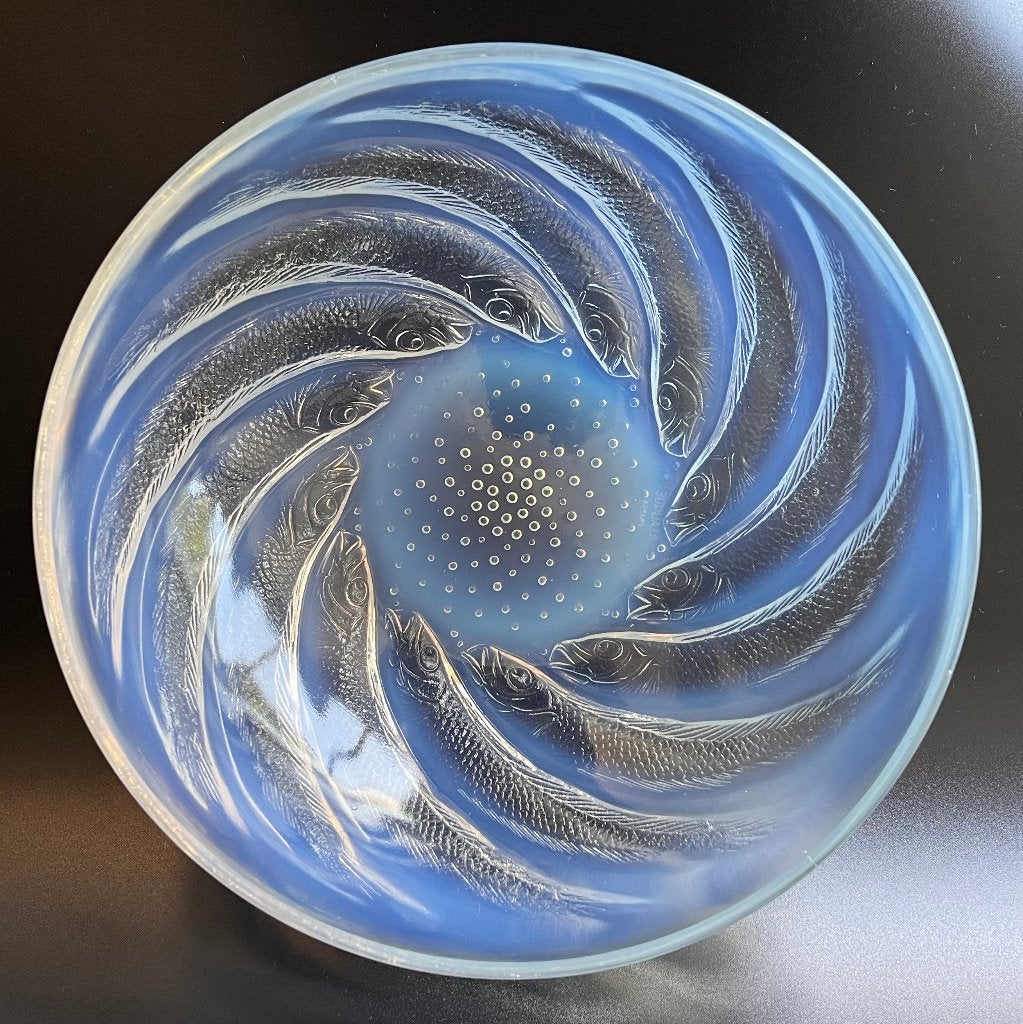 Rene Lalique 'Poissons' no1 schaal - Art Deco, Ophalen of Verzenden