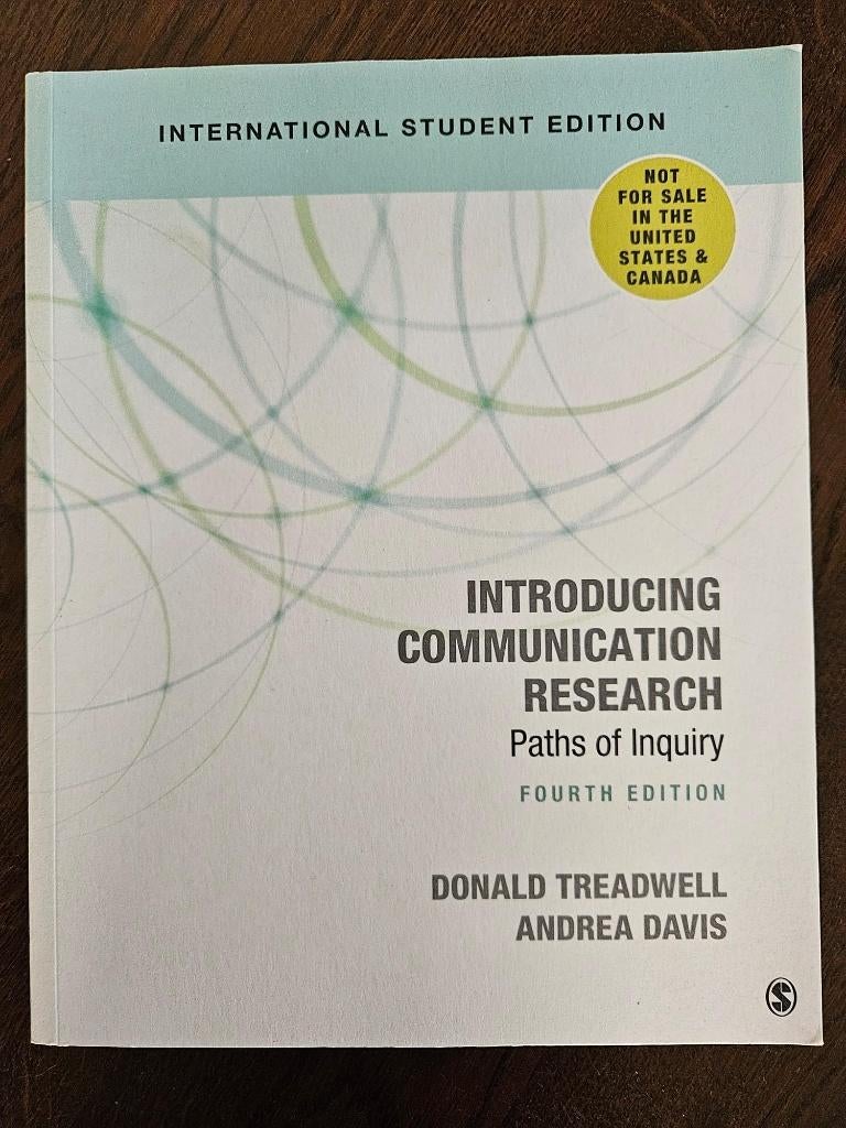 Introducing Communication Research 4e editie – communicatie, Boeken, Studieboeken en Cursussen, Zo goed als nieuw, WO, Gamma, Ophalen of Verzenden