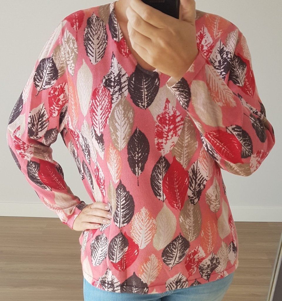 Trui Roze Veren Mayerline L 100% Cotton Katoen Ongedragen, Kleding | Dames, Mayerline, Verzenden, Maat 42/44 (L), Nieuw