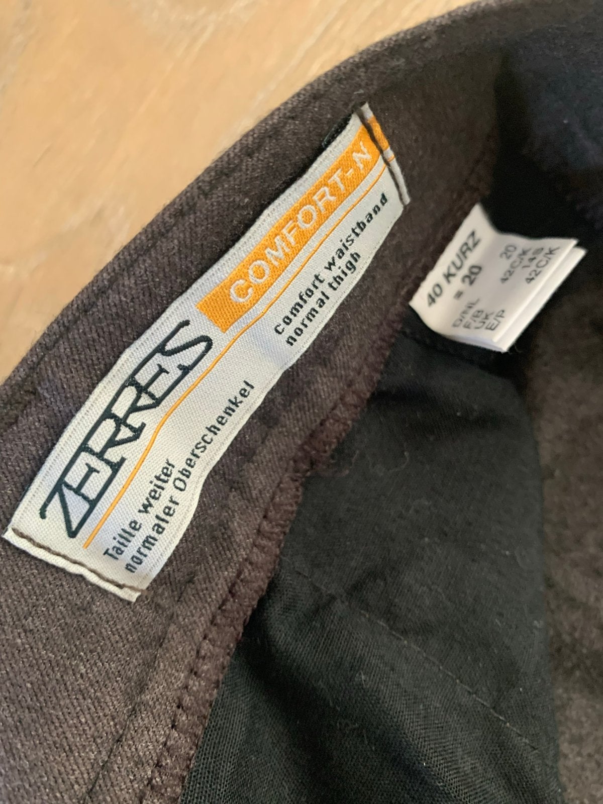 ZERRES Comfort-N Broek Maat 40 bruin, Maat 38/40 (M), Bruin, Nieuw, Ophalen of Verzenden