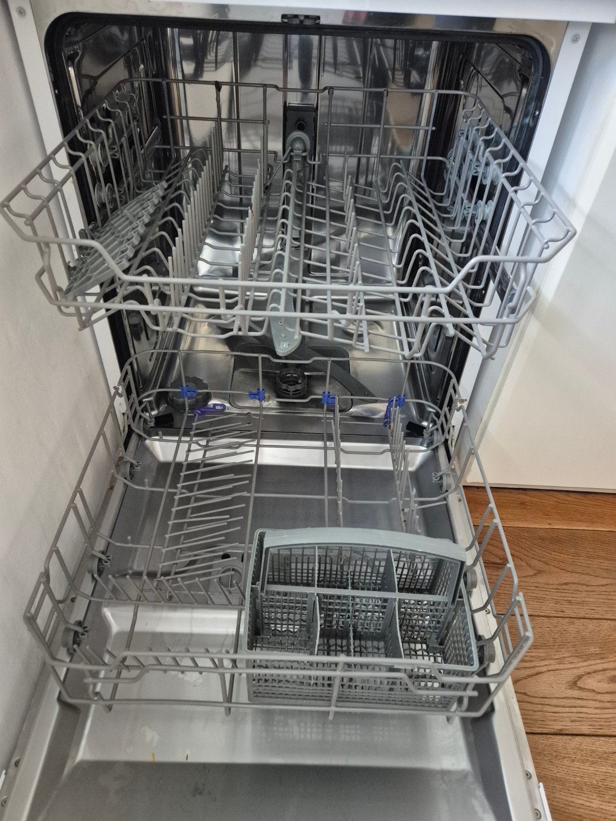 Proline DW 486 Vrijstaande Vaatwasser Wit, Witgoed en Apparatuur, Vaatwasmachines, Ophalen, Gebruikt, Kort programma, 85 tot 90 cm