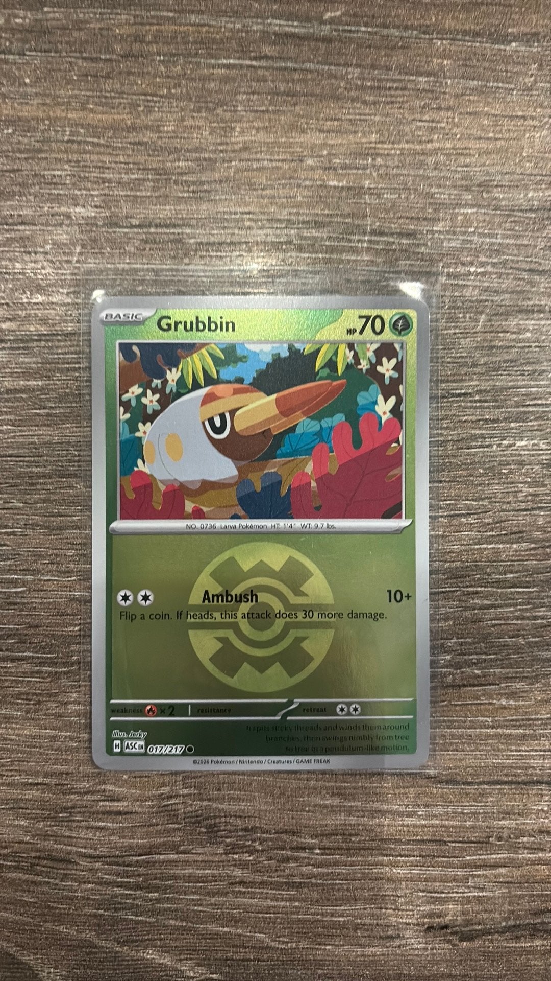 ASC Grubbin 017/217 Ball Reverse holo, Ophalen of Verzenden, Zo goed als nieuw