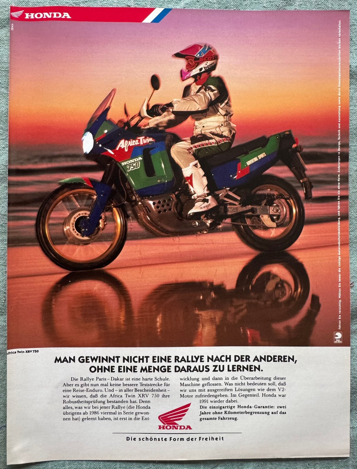 Advertentie 1991 Honda XRV 750 Africa Twin, Verzenden, Zo goed als nieuw, Motoren