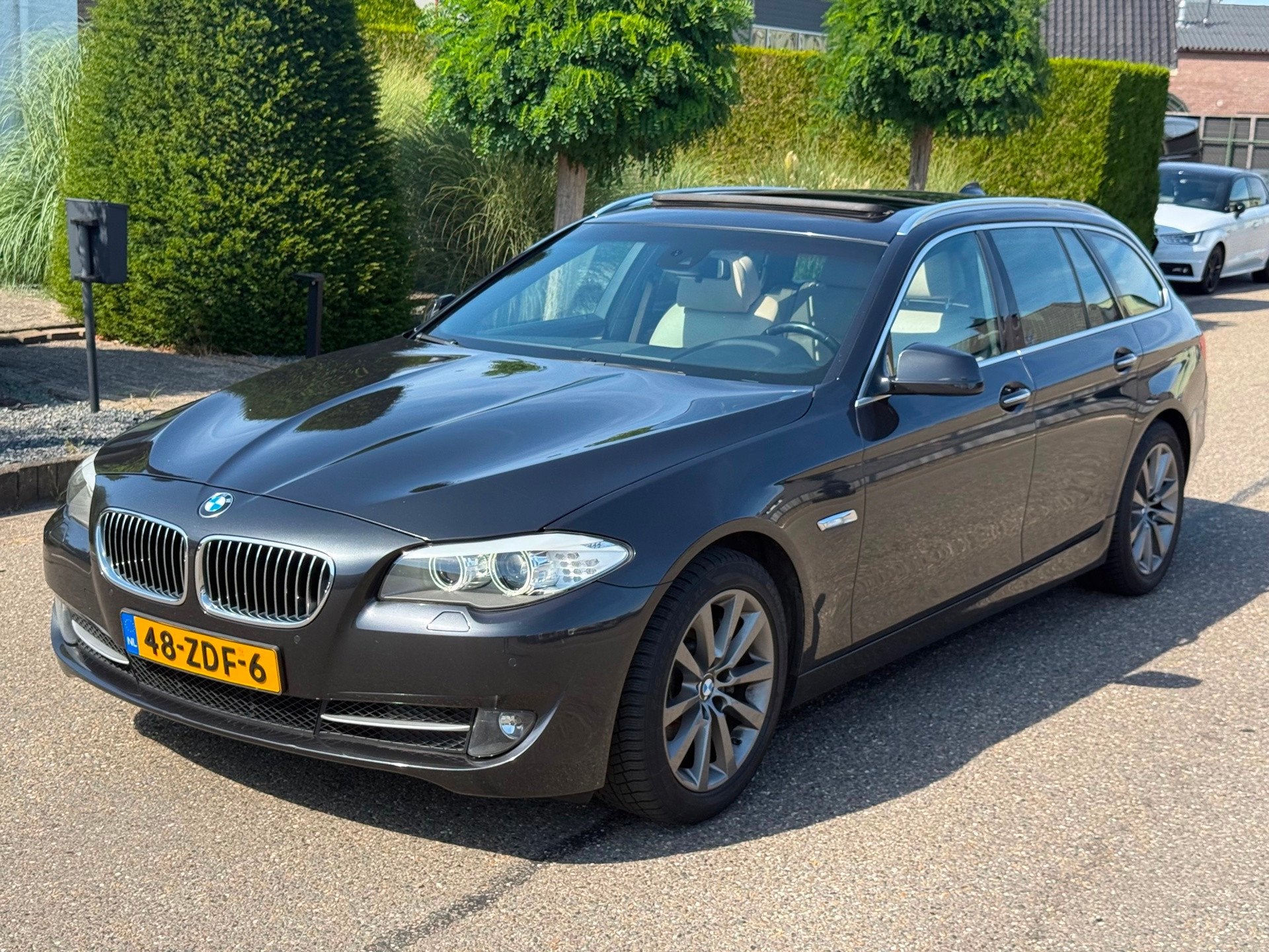 BMW 5-serie Touring 530d High Executive 2012 Pano/Navi/Leder, Auto's, Automaat, Euro 5, Achterwielaandrijving, Gebruikt