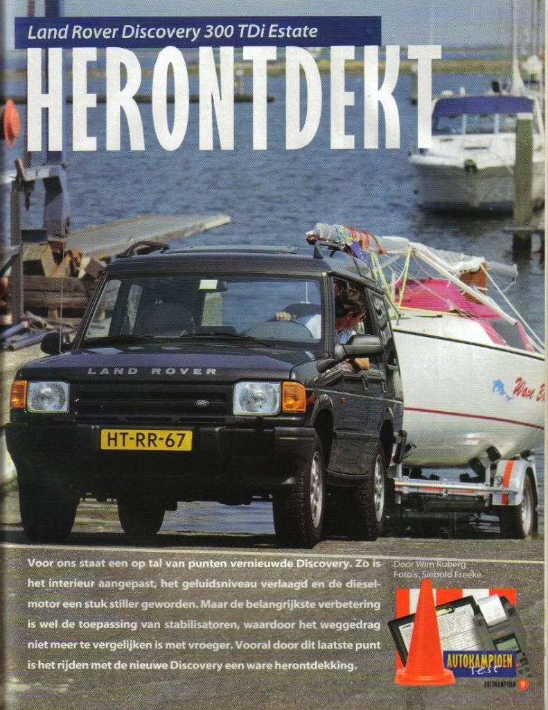 Autokampioen test Land Rover Discovery 1994, Ophalen of Verzenden, Gelezen, Overige merken