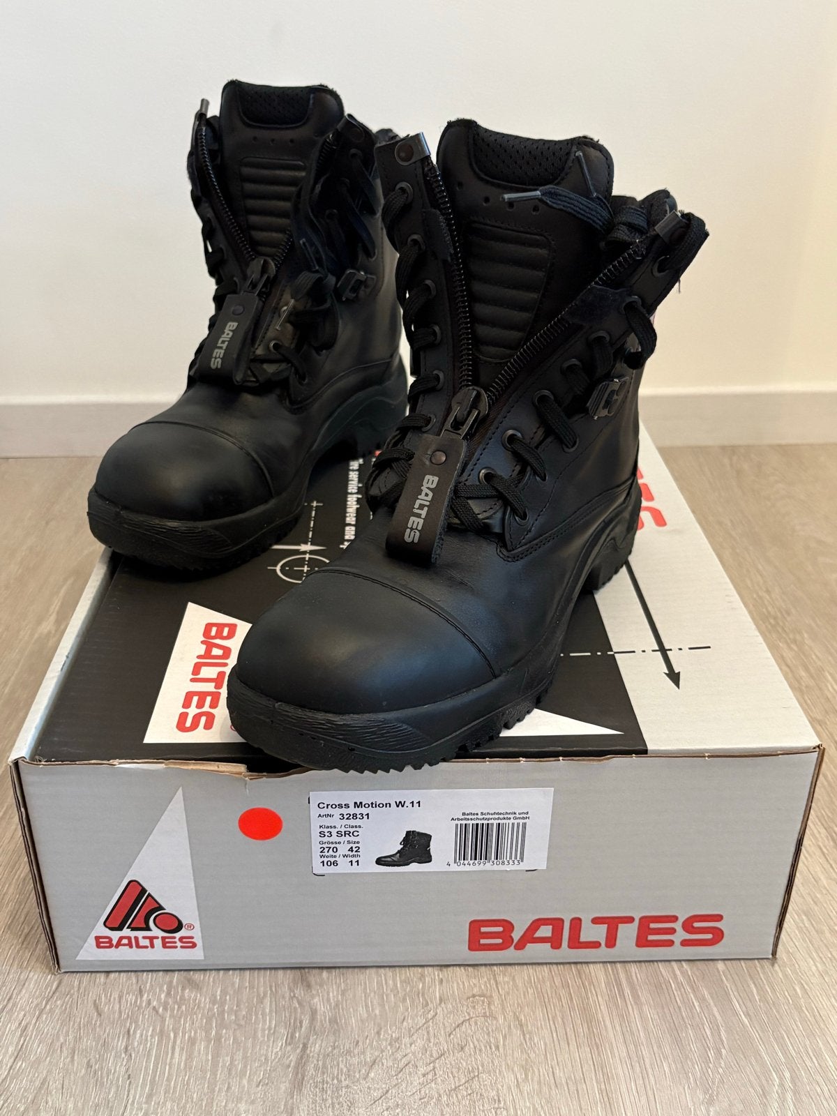 Baltes Cross Motion W.11 Werkschoenen - Maat 42, Ophalen of Verzenden, Zo goed als nieuw, Zwart, Werkschoenen