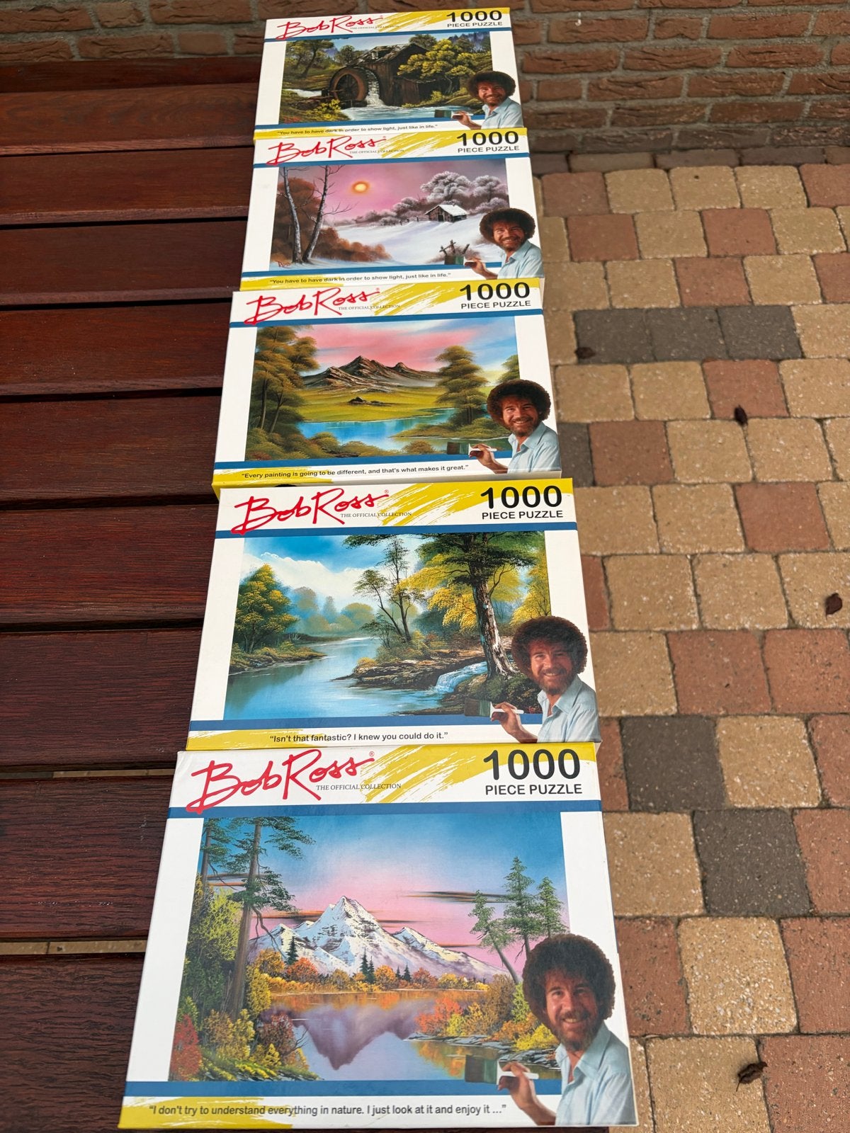 Bob Ross Legpuzzels - 1000 stukjes (diverse designs), Ophalen of Verzenden, 500 t/m 1500 stukjes, Nieuw, Legpuzzel