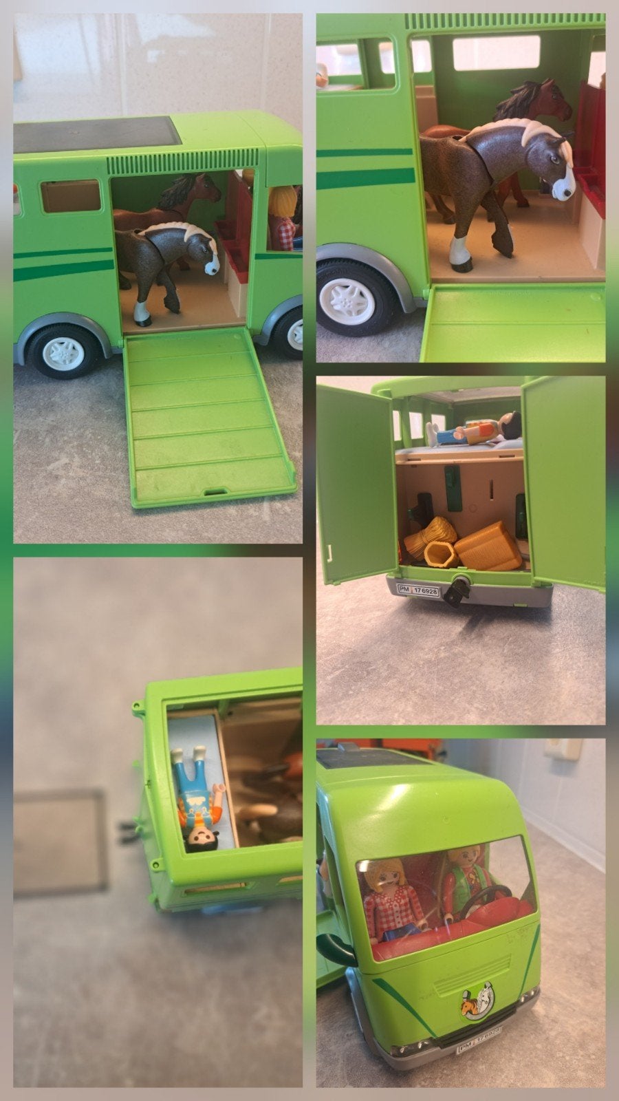 Playmobil Paardentransporter met paarden en figuren, Ophalen of Verzenden, Zo goed als nieuw, Jongen of Meisje