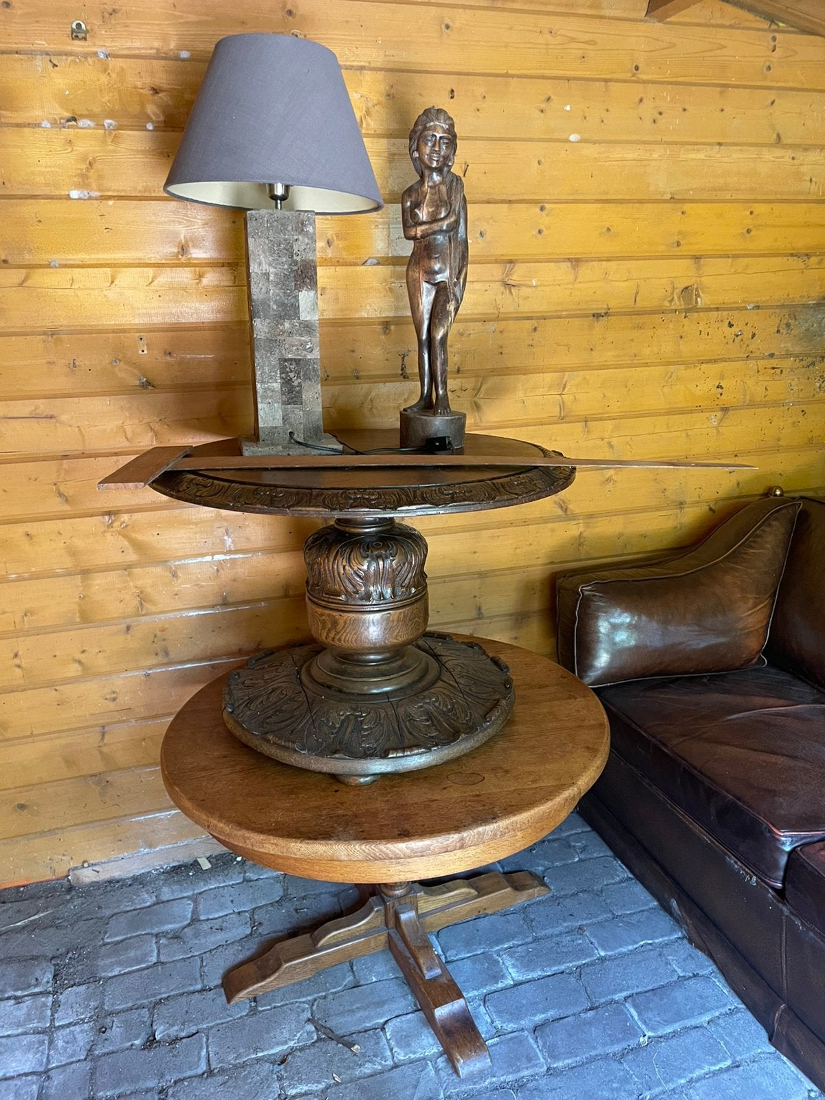 Salontafels, Ophalen, Gebruikt, Rond, 50 tot 100 cm