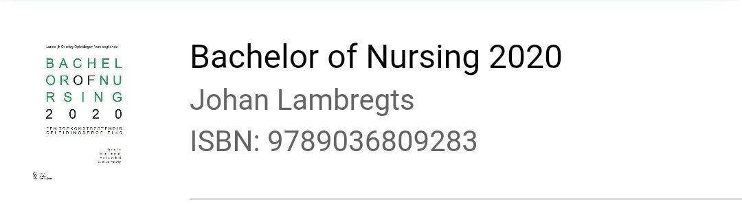 Bachelor of Nursing 2020 - Johan Lambregts, Johan Lambregts, Zo goed als nieuw, Beta, HBO