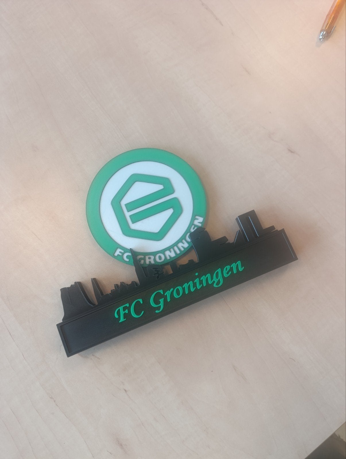 FC Groningen 3D Decoratie - fan made. niet officiële, Ophalen of Verzenden, Nieuw